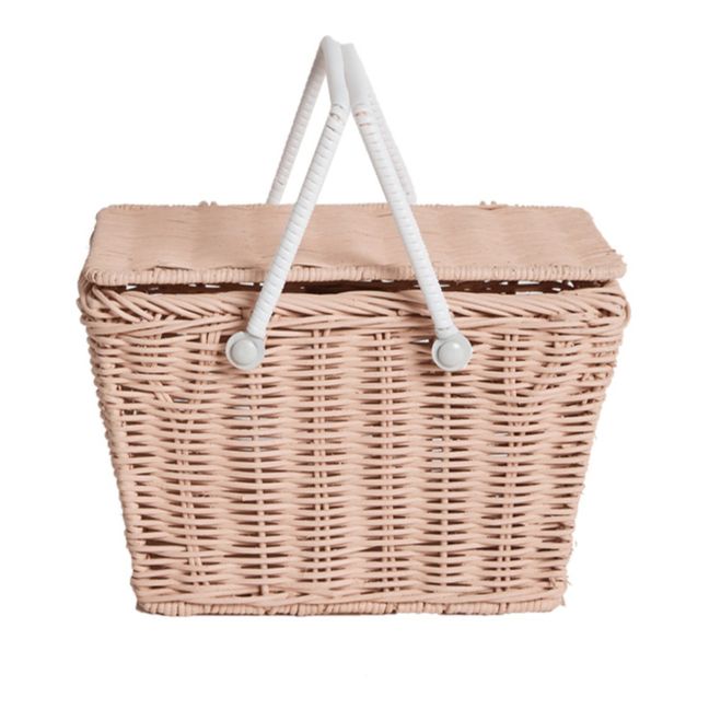 Piki Rattan Basket | Pale pink