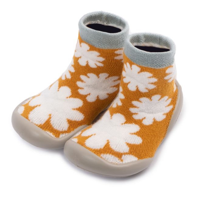 Zuecos Fosforescentes Flores | Naranja