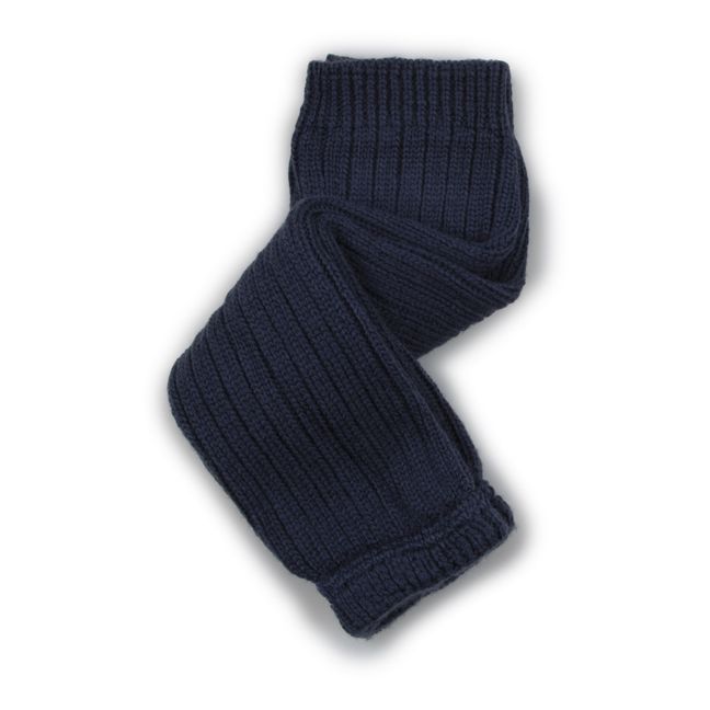 Scaldamuscoli Helène in lana merino | Blu notte