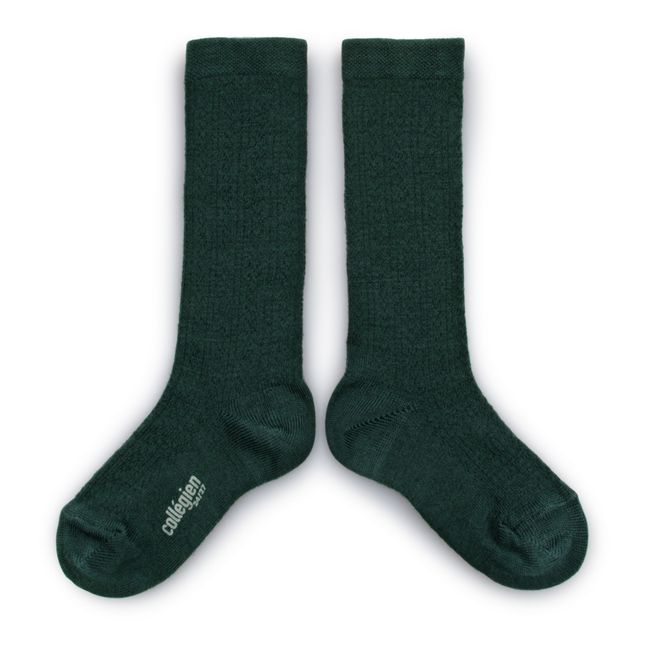 Socken aus Merinowolle Adele | Grün