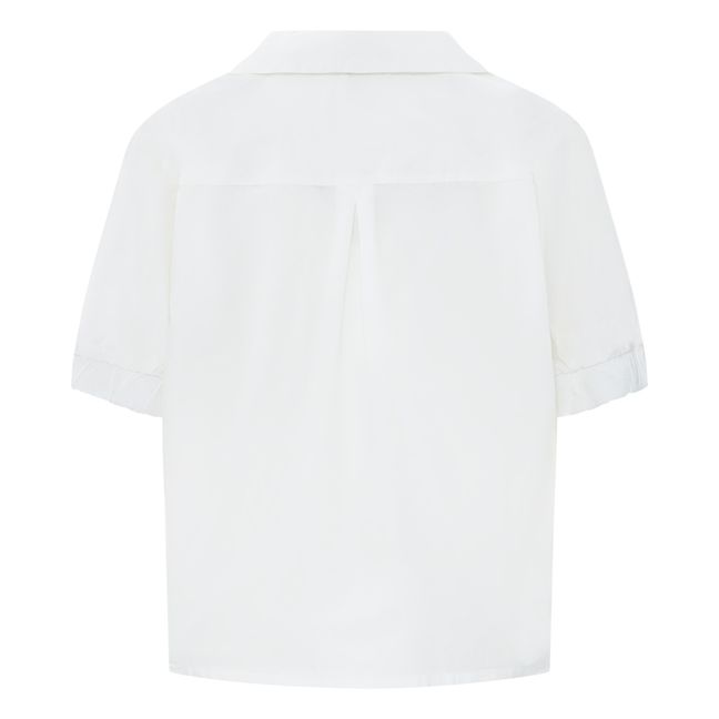 Women's Short Sleeve Organic Poplin Shirt | Bianco