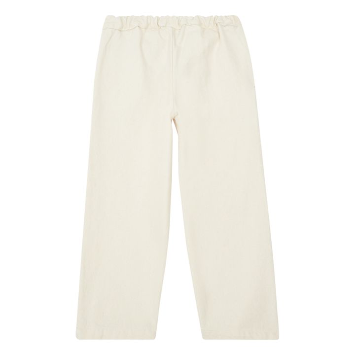 Pantalon Denim Coton Bio Pomelos | Ecru- Image produit n°3