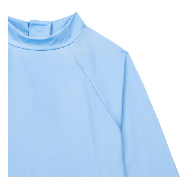 Nella Recycled Nylon Rash Guard T-shirt  | Azzurro