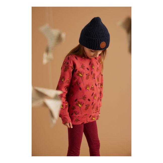Paula Organic Cotton Spotty Leggings | Rojo Oscuro