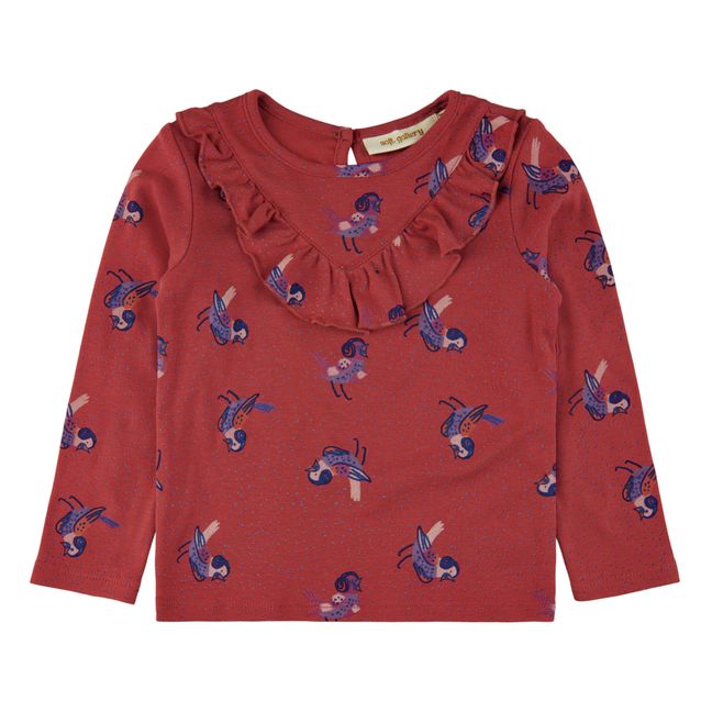 T-Shirt Lara | Rouge framboise