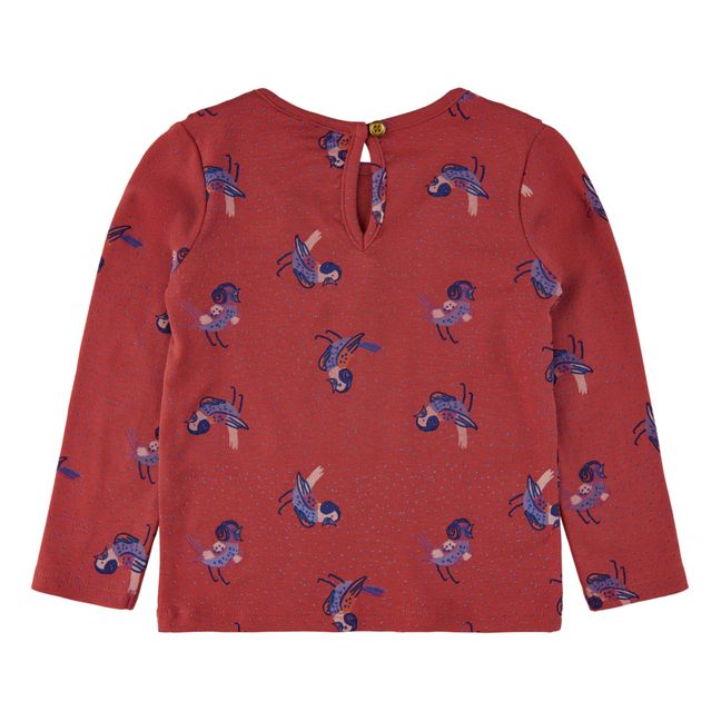 T-Shirt Lara | Rouge framboise