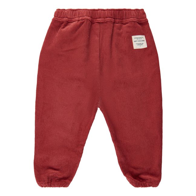Pantalon Velours Côtelé Macy | Rojo Frambuesa