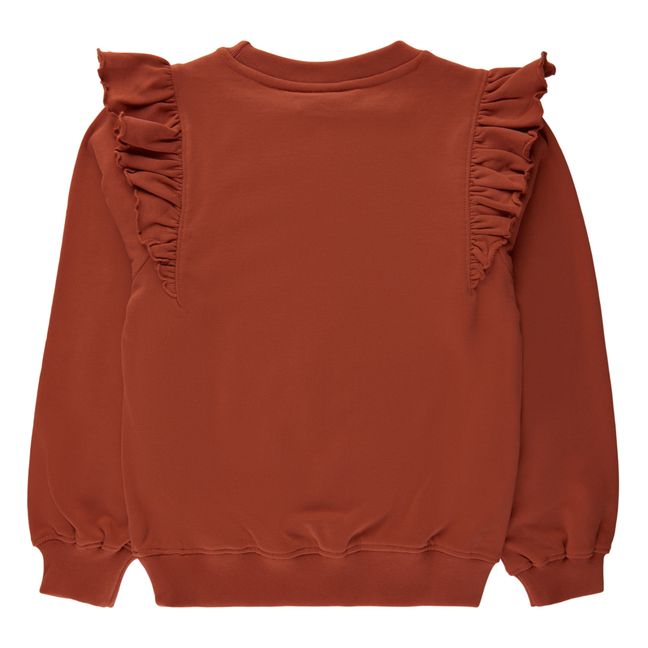 Milas organic cotton sweatshirt | Terracotta
