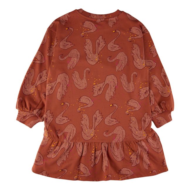 Kleid aus Bio-Baumwolle Manuella | Terracotta