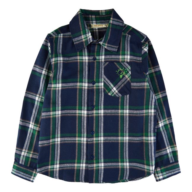 Killian Checked Shirt | Navy blue