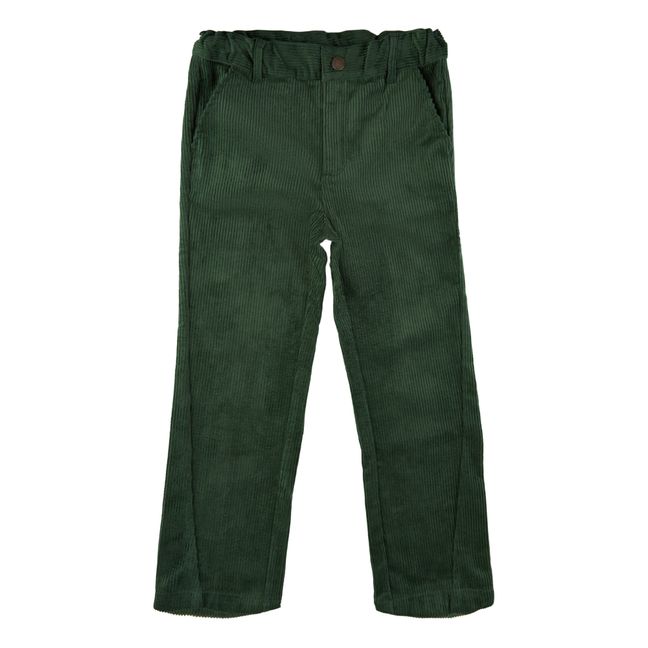 Liam Corduroy Trousers | Chrome green