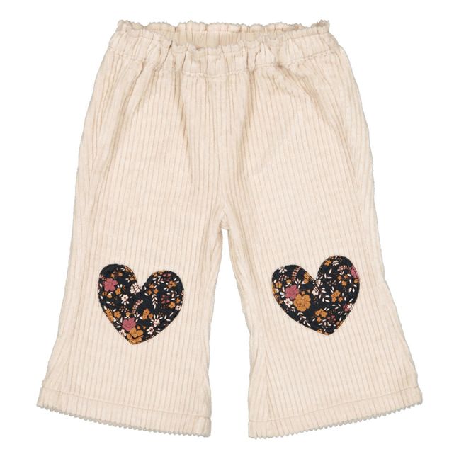 Pantalon Velours Côtelé Holly | Ecru