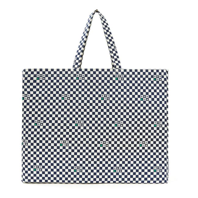 Cabas Damier | Navy