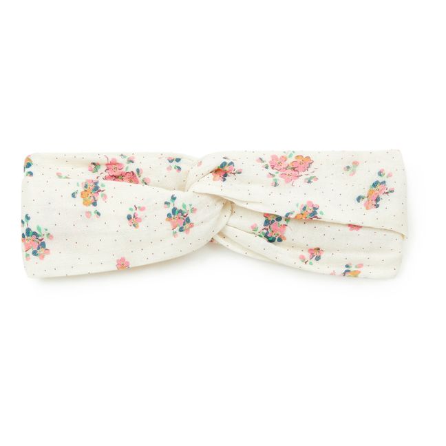 Cotton gauze headband | Ecru