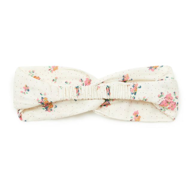 Cotton gauze headband | Ecru