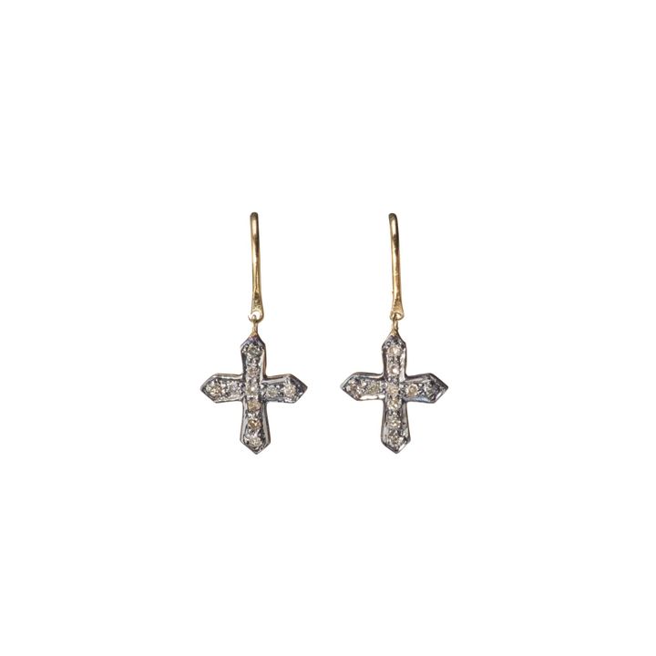 Cross Earrings | Dorado- Imagen del producto n°0