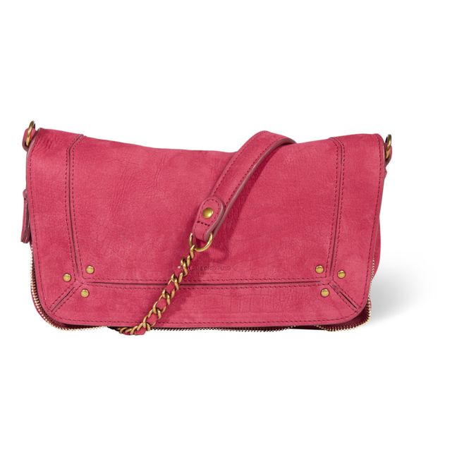 Bobi Bullcalf Leather Handbag - S | Raspberry red
