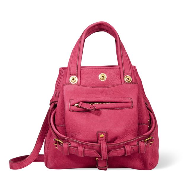 Billy Nano Bullcalf Leather Bag - M | Raspberry red