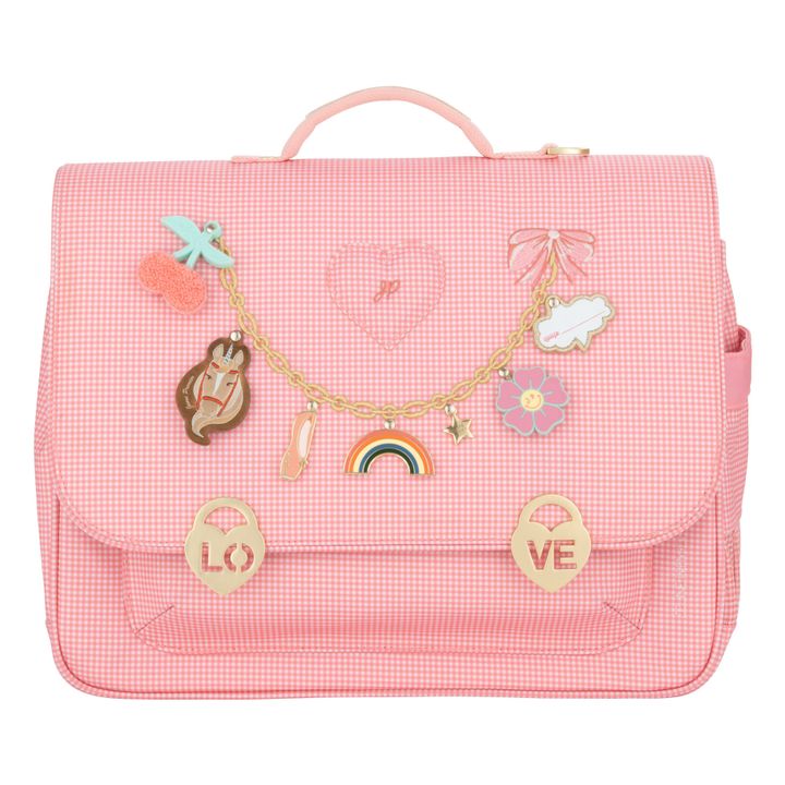 Cartable Midi Vichy Love Rose