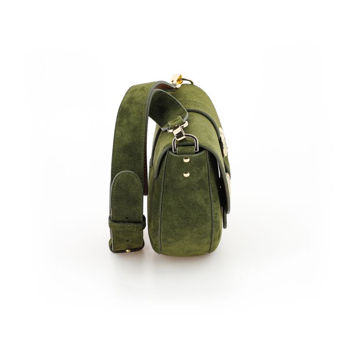 Le Gabie velvet bag | Green- Product image n°1