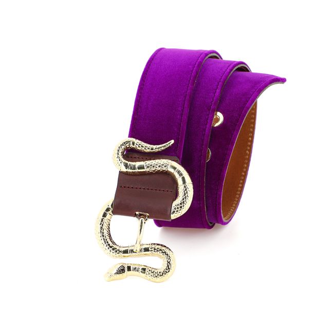 Ceinture Crush Velours | Rose