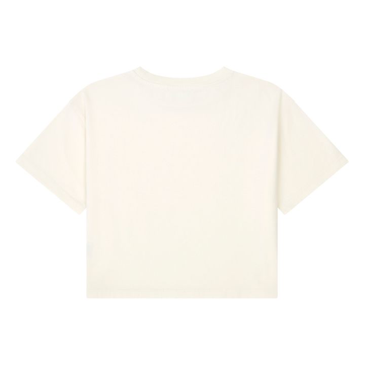 Girl's Organic Cotton Boxy T-shirt | Bianco- Immagine del prodotto n°2