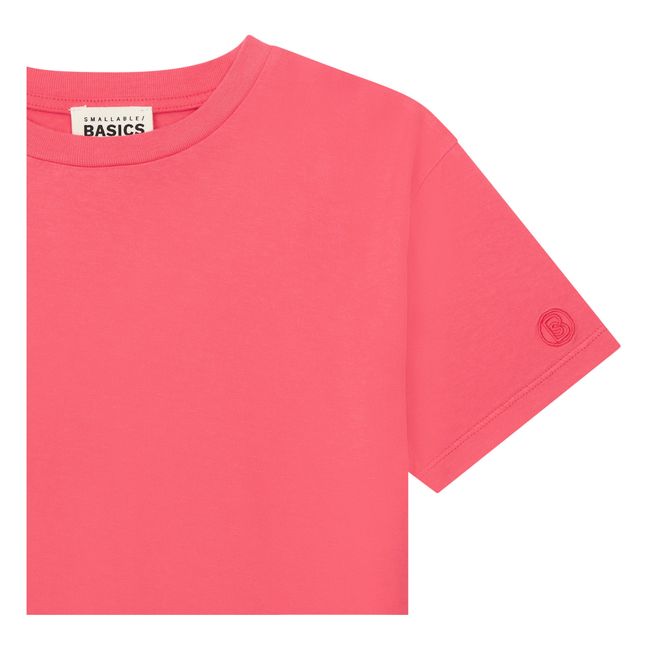 T-Shirt Boxy Coton Bio | Coral