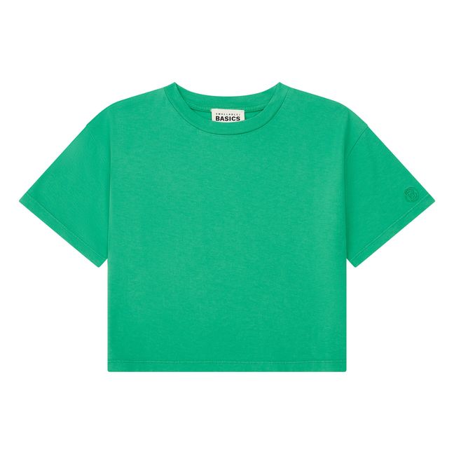 T-Shirt Boxy Coton Bio | Vert