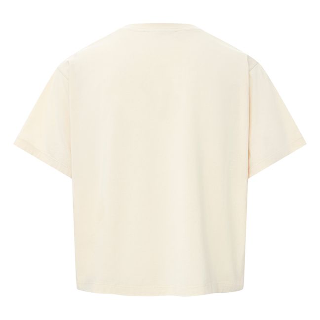 T-Shirt Boxy Femme Coton Bio | Blanc cassé
