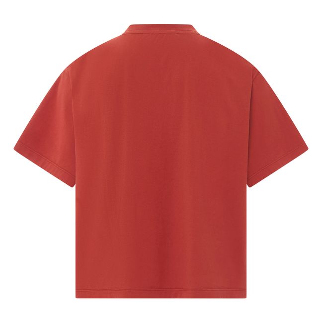 T-Shirt Boxy Coton Bio | Terracotta