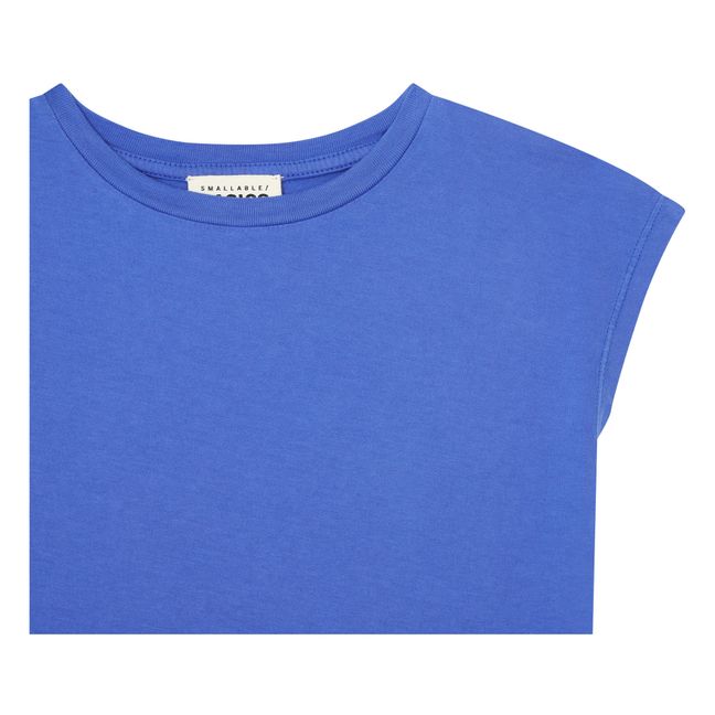 Robe Debardeur A Fentes Coton Bio | Bleu indigo