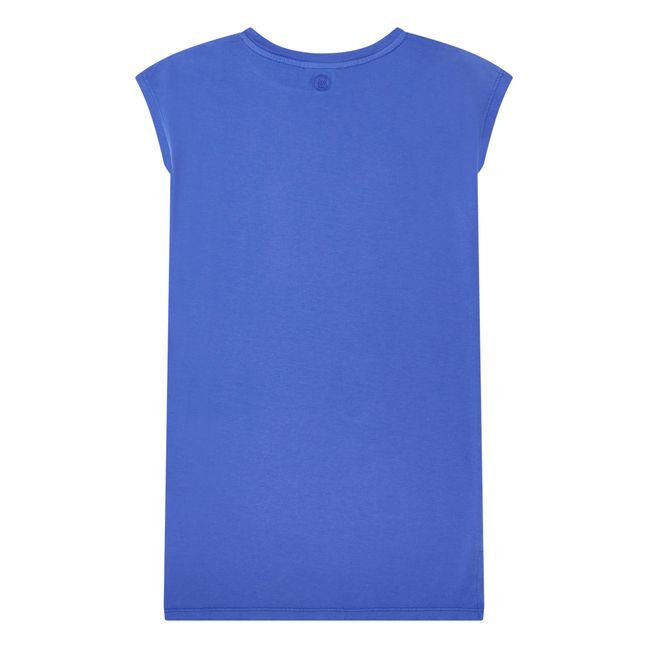 Robe Debardeur A Fentes Coton Bio | Azul índigo