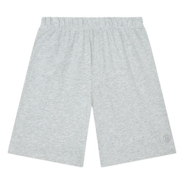 Boy's Organic Cotton Shorts | Grigio chiné