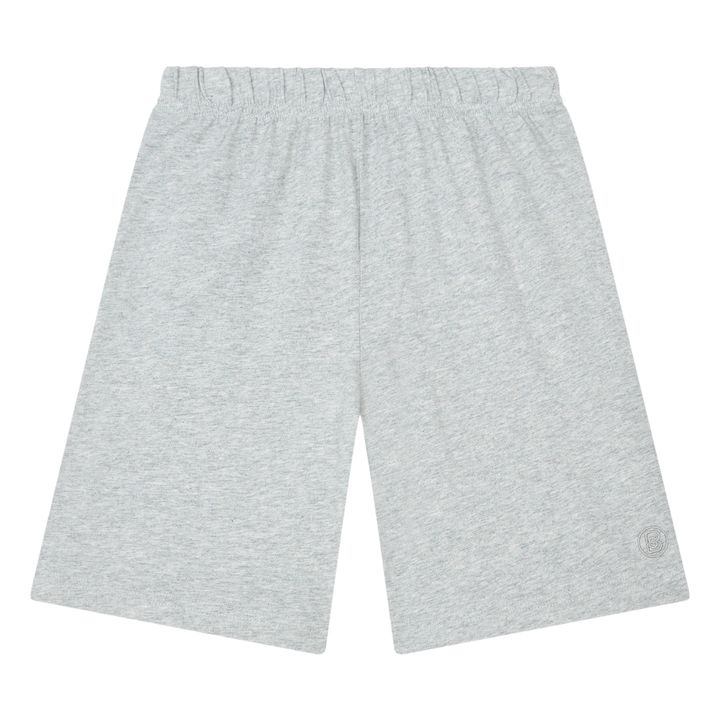Boy's Organic Cotton Shorts | Grigio chiné- Immagine del prodotto n°0