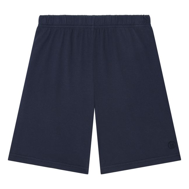 Pantalones cortos de algodón orgánico para niños | Azul Marino