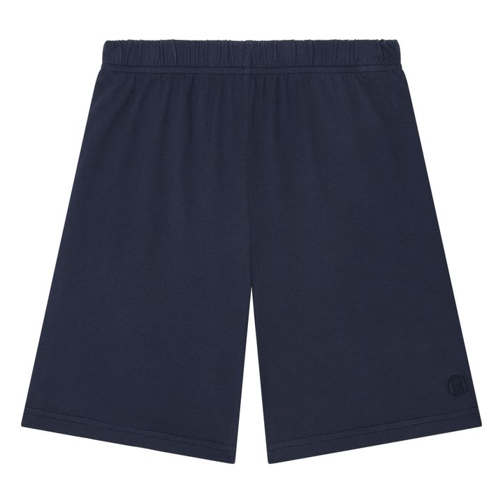 Boy's Organic Cotton Shorts | Navy blue- Product image n°0