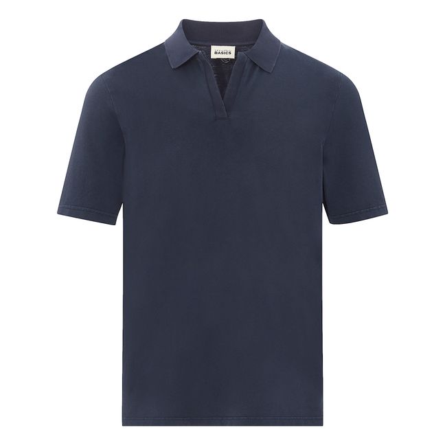 Men's Organic Cotton Polo Shirt | Blu marino