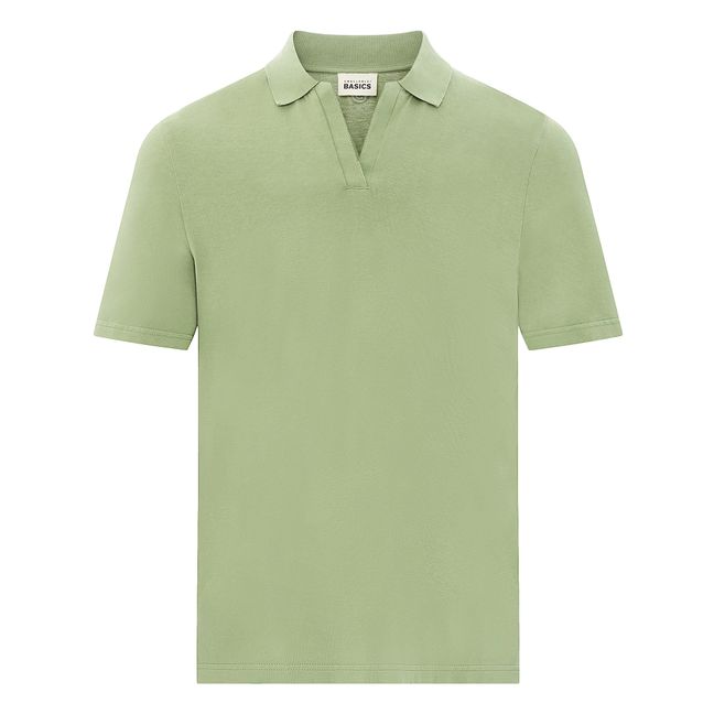 Men's Organic Cotton Polo Shirt | Verde eucalipto