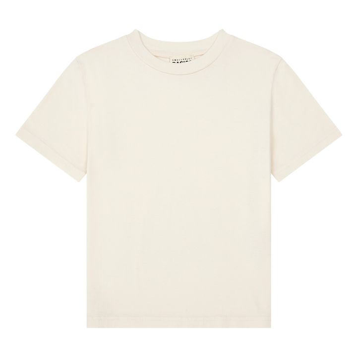 Camiseta de algodón ecológico para niño | Blanco Roto- Imagen del producto n°0