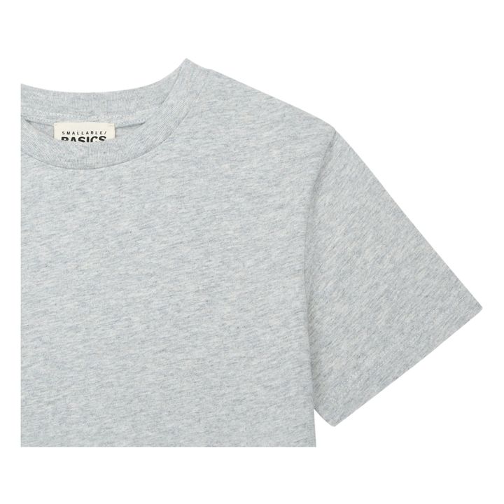Camiseta de algodón ecológico para niño | Gris Jaspeado- Imagen del producto n°1