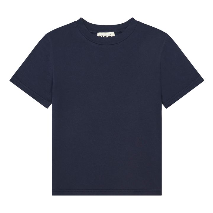 Camiseta de algodón ecológico para niño | Azul Marino- Imagen del producto n°0