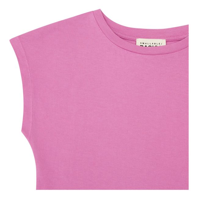 Camiseta de tirantes de algodón bio Niña | Rosa Bombón