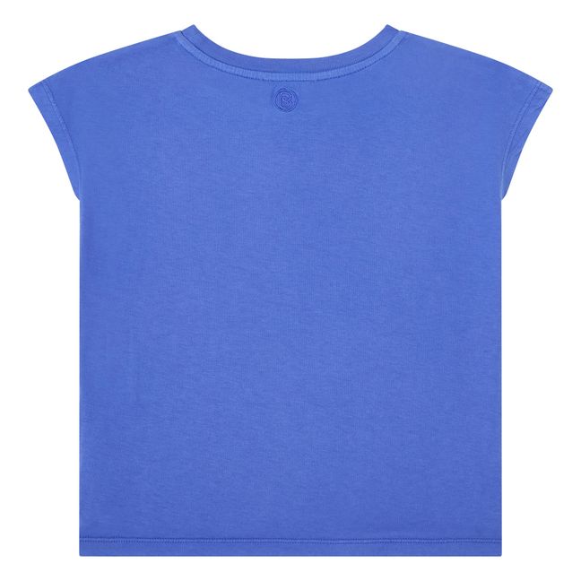 Camiseta de tirantes de algodón bio Niña | Azul índigo