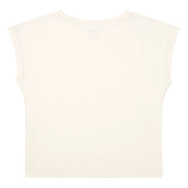 Débardeur Fille Coton Bio | Blanc cassé