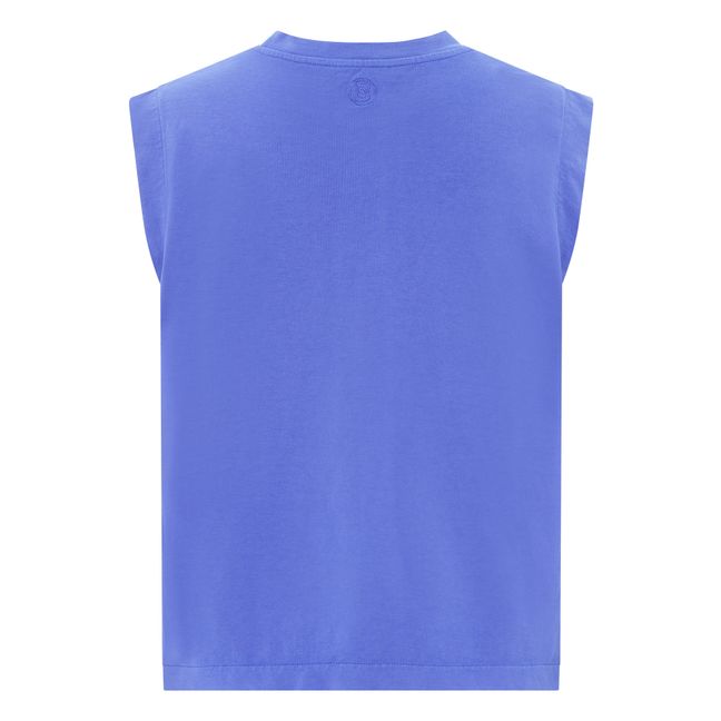 Camiseta de tirantes de algodón bio Mujer | Azul