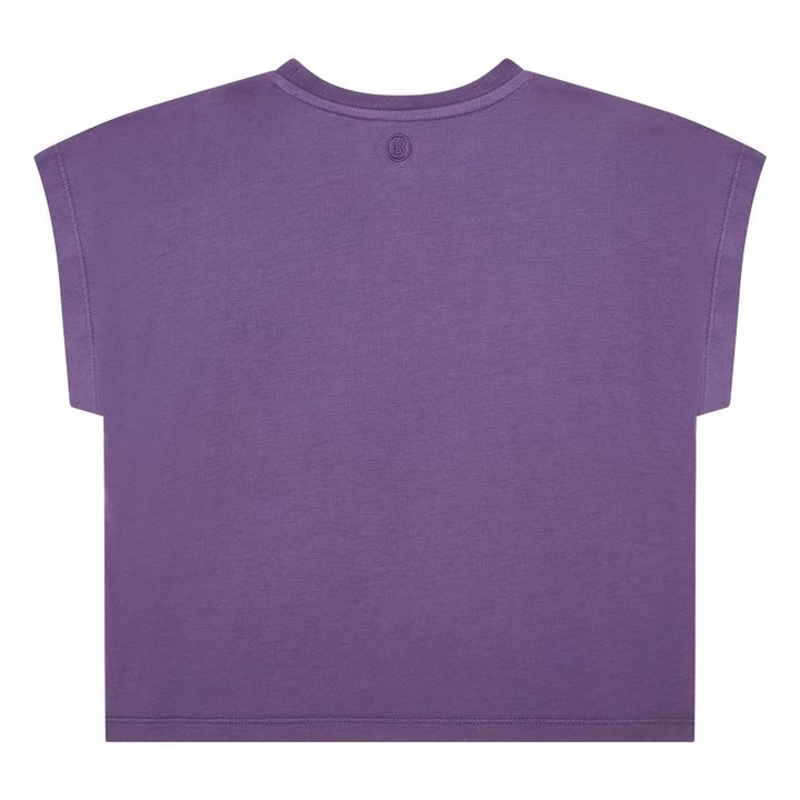 Plissee-T-Shirt für Mädchen aus Bio-Baumwolle | Blaubeere- Produktbild Nr. 2