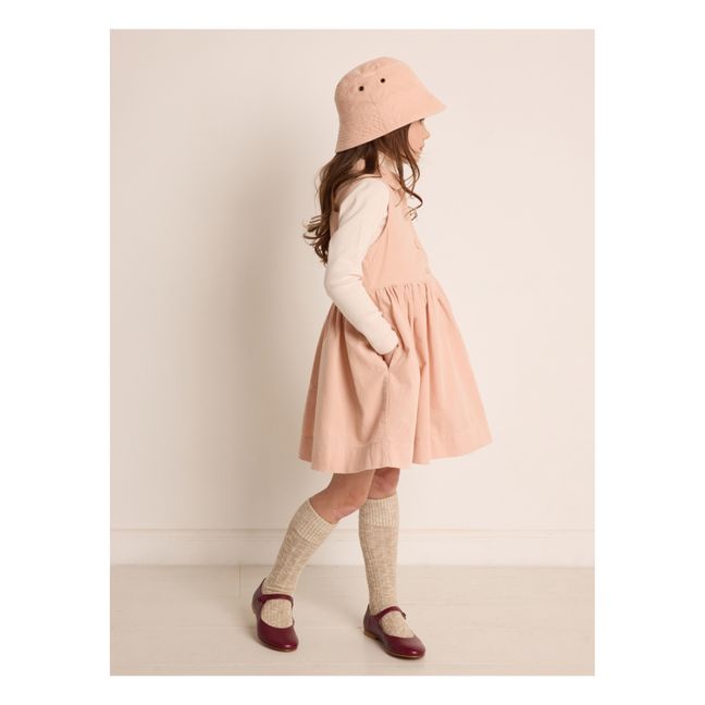 Kleid aus Cordsamt Anne | Blassrosa