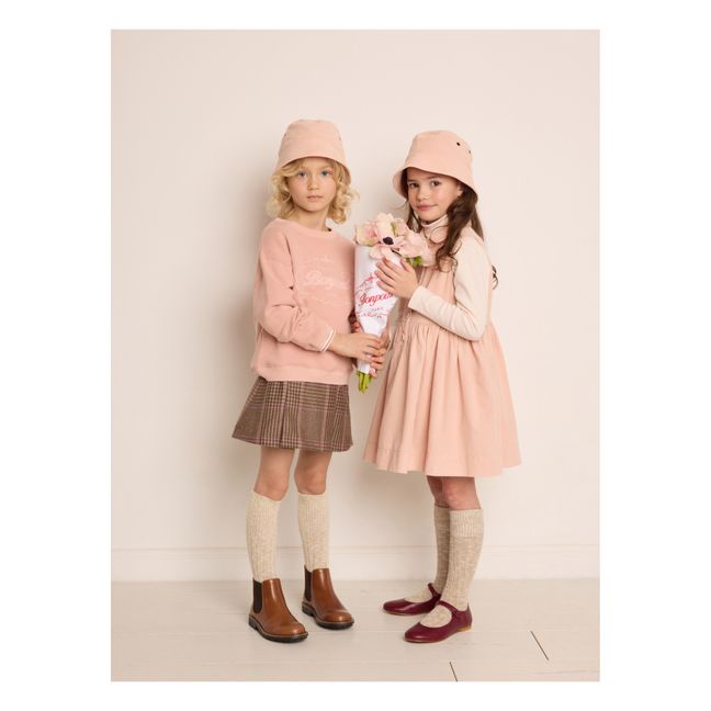Kleid aus Cordsamt Anne | Blassrosa