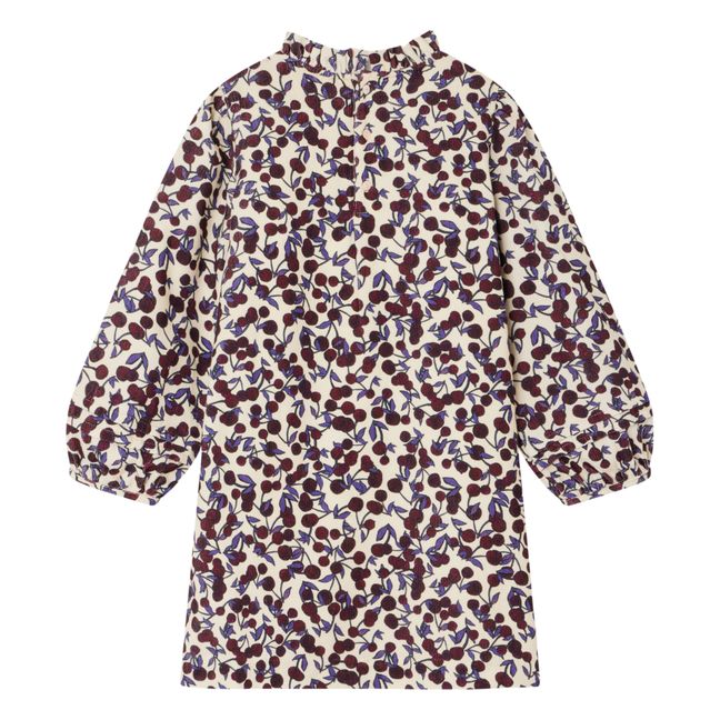 Robe Velours Milleraies Fleurie Topaz | Prune