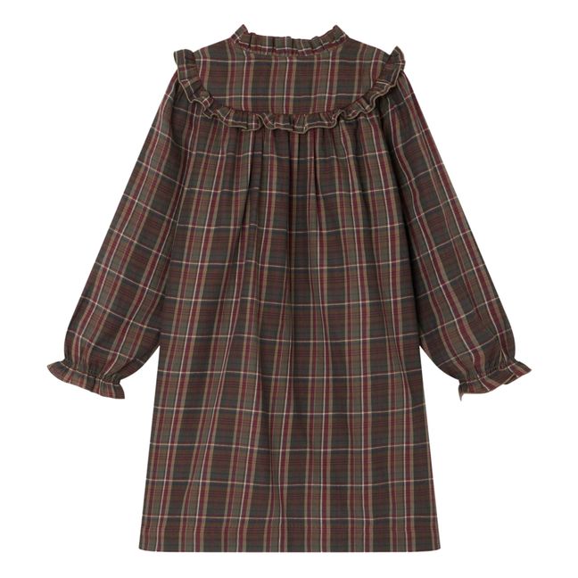 Robe à Carreaux Coton Bio Tish | Gris